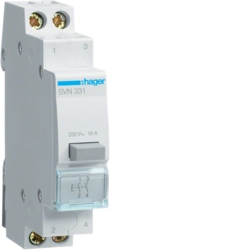 Push button for distribution board Hager SVN331 AC Not applicable Grey IP20