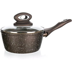 saucepan with handle 16x7,5cm 1,25l non-stick surface PREMIUM Dark Brown