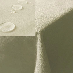 Leinenlook Jemidi čtvercový ubrus, 90 x 90 cm, béžový, Polyester, 55262.15.01