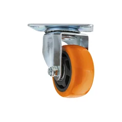 Swivel polyurethane wheel for trolley 3"