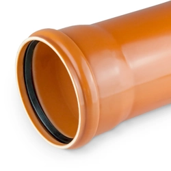 PVC external sewage pipe 160X3.2X1000 SN2 KL.L ML (multilayer, foamed)