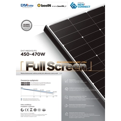 Solární panely DAH Solar 450W DHT-M60X10 / FS FULL SCREEN černý rám + 6%