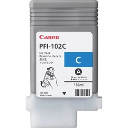 PFI-102C Ink cartridge for iPF500, 600, 700 printers, CANON, cyan, 130ml