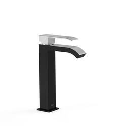 Tres Cuadro washbasin mixer high black-chrome 00661001NE