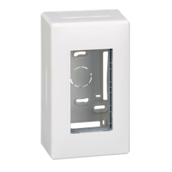 1-module surface-mounted housing S500, 2x K45; complete; pure white