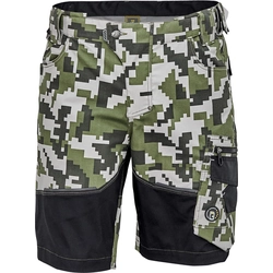 Cerva NEURUM CAMOUFLAGE shorts - Olive dark Size: 58