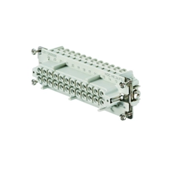Contact insert for rectangular connectors Weidmüller 1211300000 Bus Thermoplastic 3 Screw connection Silver