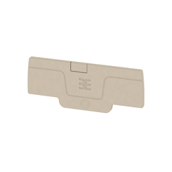 Endplate and partition plate for terminal block Weidmüller 1552640000 Beige V0