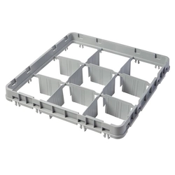 Extension for baskets CAMBRO FULL DROP 500 × 500 mm gray, model E1 36 compartments