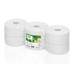 Wepa Jumbo Comfort white toilet paper reserve 2 layers 320 m / roll 6 rolls / box