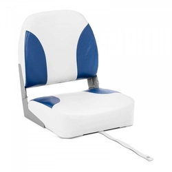 Boat seat - 38x42x51 cm - white-blue MSW 10061632 MSW-MBS-05