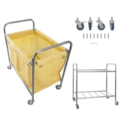 Dirty laundry trolley stainless steel 250L