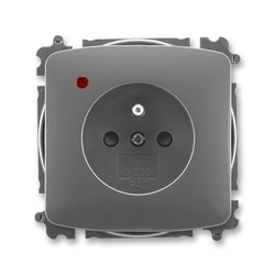 Screwless socket with surge protection, CSN 5599A-A02357 S2, ABB (ABB, Tango, smoky gray)