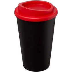 Thermo mug Americano® 350 ml - Black / Red with icing effect