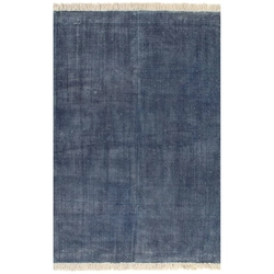 Kilim rug, cotton, 160 x 230 cm, blue