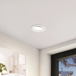 Arcchio Katerin LED recessed light, white, pivotable.