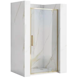 REA Rapid Swing Hinged Shower Door 100 Gold Gold