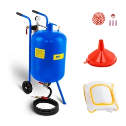 Mobile siphon sandblaster 76L + 4 nozzles