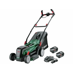 Bosch UniversalRotak 2x18V-37-550 cordless lawnmower 2 x 18 V | 370 mm | 550 m² | Carbon Brushless | 2 x 4 Ah battery + charger