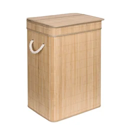 SOREN bamboo laundry basket 1 natural compartment