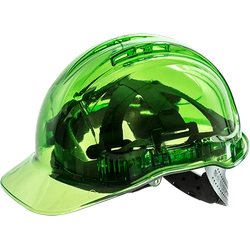 PORTWEST Helmet Peak View ventilated Color: medium green