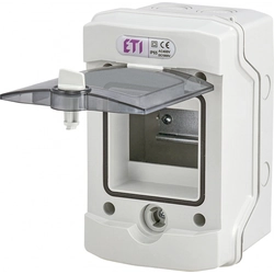 ETI 001101060 Surface-mounted housing 4 mod.IP65 transparent door ECH-4G