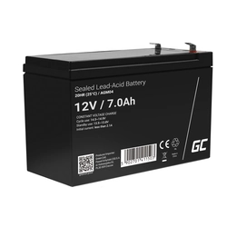 Green Cell AGM VRLA 12V 7Ah maintenance-free UPS battery AGM04 - Green Cell 12V 7Ah