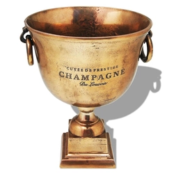 Cup-shaped champagne bucket, copper, brown
