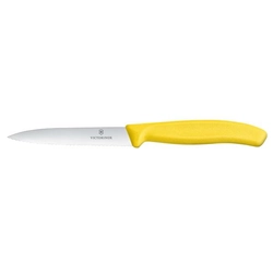 Faca para legumes serrilhada Victorinox Swiss Classic 100mm amarela