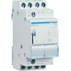 Latching relay Hager EPN540 Mechanical switch DIN rail AC DC AC