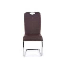 Brown K184 chair for dining room on skids ☞ BUY NOW - GET A DISCOUNT