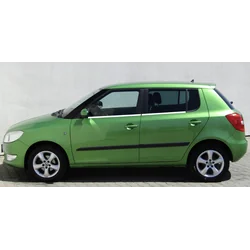 Faixas de janela cromadas Skoda FABIA 2 HB, PORTAS LATERAIS