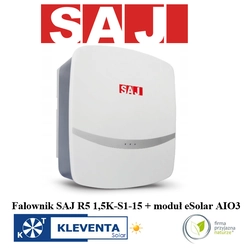 FALOWNIK SAJ 1500W SAJ R5-1,5-S1-15, 1- FAZOWY 1xMPPT, SAJ 1,5kW + moduł komunikacyjny eSolar AIO3 