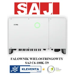 FALOWNIK SAJ C6-100K-T9 3-FAZOWY 100kW 9x MPPT+ AFCI + MODUŁ KOMUIKACJI eSolar AIO3 (WiFi/Ethernet ) 