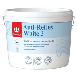 Farba do sufitów Tikkurila Anti-Reflex White 2 biała antyrefleksyjna 10 l