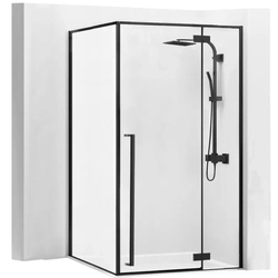 Fargo 80x100 Black Mat shower cabin