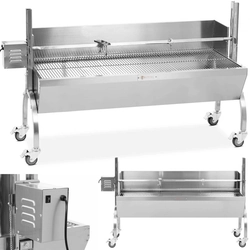 Faszén grillsütővel malacsütéshez fedéllel 13 W 40 kg 137 cm