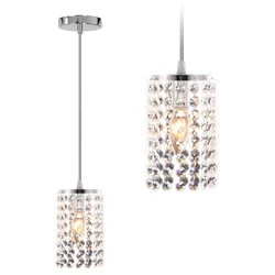 Crystal Ceiling Lamp APP730-1CP Silver