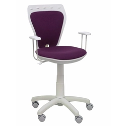 Salinas P & amp; C LB760RF Youth Office Chair White Violet