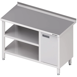 Wall table with cupboard (P),i 2-ma shelves 1000x700x850 mm