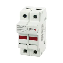 FDS DC biztosítékalap 2P 10x38 32A 1000V