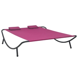 Lumarko Garden couch, fabric, pink