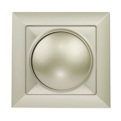 Rotary dimmer 230V, 50Hz, Pmin: 60W, Pmax: 400W, with a frame - sand
