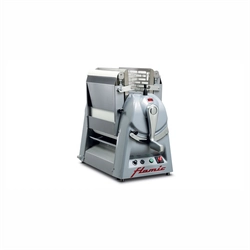 Dough rolling machine with motorized strips of 700x450 mm, bench model