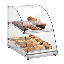 Bartscher 2-shelf glass buffet display case