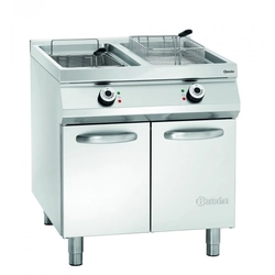 Electric fryer on the cabinet, 2 compartment