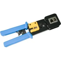 Ferramenta de crimpagem Alantec 8P/6P/4P (RJ45/RJ12/RJ11) para plugues de passagem tipo EZ