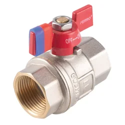 Ferro ball valve with butterfly 3/8"