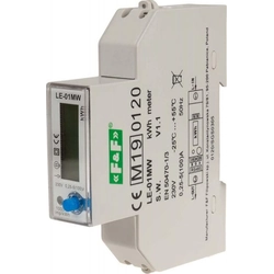 F&F Contador de electricidad 1-fazowy 5/100A 230V con display LE-01MW