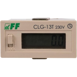 F&F Μετρητής χρόνου λειτουργίας 110-240V AC/DC 6 χαρακτήρες ψηφιακός πίνακας 48x24mm (CLG-13T)